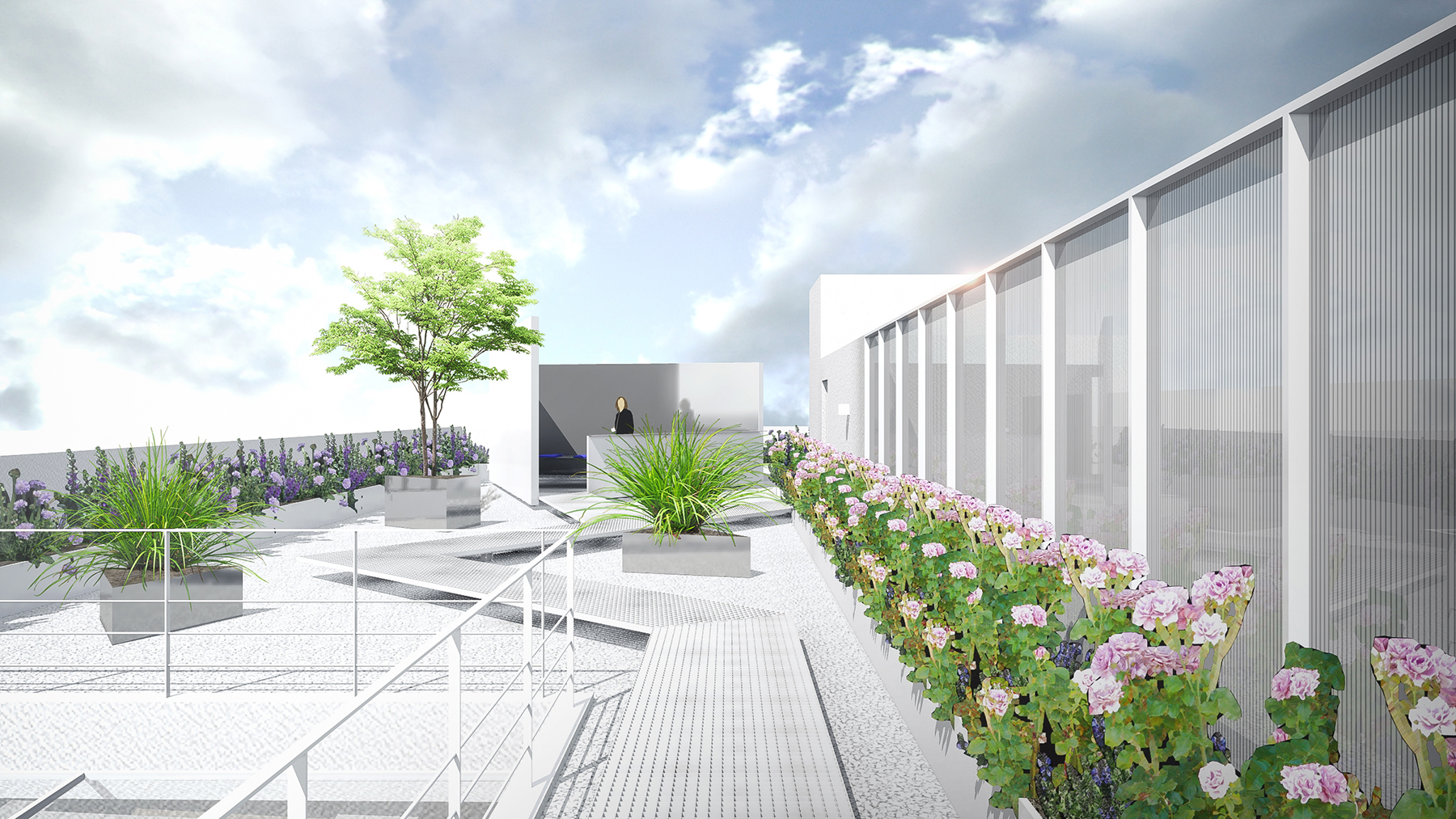 4-09 屋顶花园, 看向亭子M  Roof garden, viewing Pavilion M  ©柯笠建筑 Atelier LI.jpg