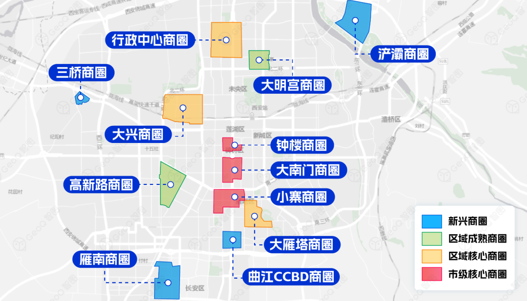 主要商圈分布图©GeoQ智图.png