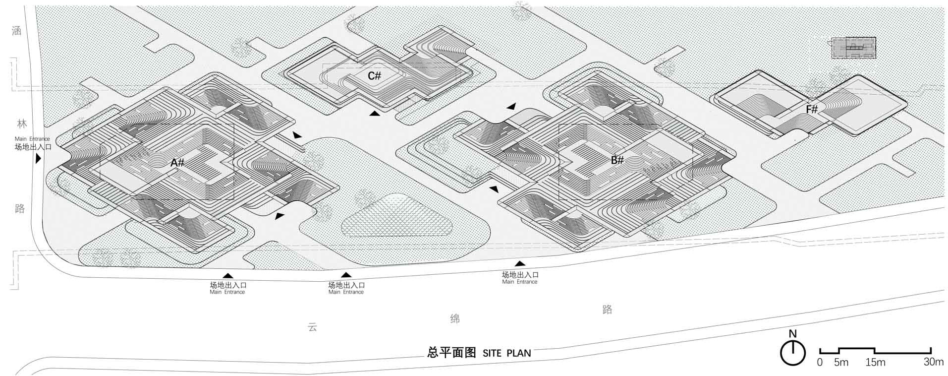 27_总平面图，Master plan ©同济原作设计工作室.jpg